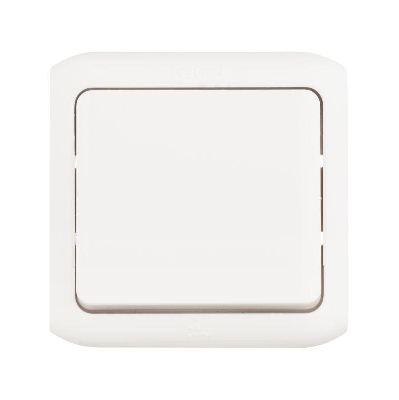 Переключатель проходной 1-кл. ОП Quteo 10А IP44 250В 10AX бел. Leg 782304