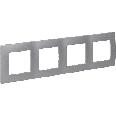 Рамка 4-м Etika алюм. IEK 672554