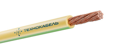 Провод ПуГВнг(А)-LS 1х1.5 450/750В Ж/З (бухта) (м) Технокабель 00-00149417