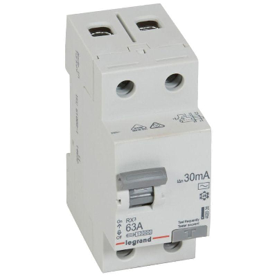 Выключатель дифференциального тока (УЗО) 2п 63А 30мА тип AC RX3 ИЭК Leg 402026