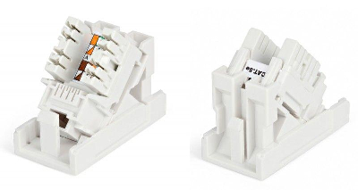 Розетка (вставка) SIP2K-C5E-M45-22.5 (45х22.5) аналог Mosaic с накл. мод. RJ45 кат.5E Hyperline 35210