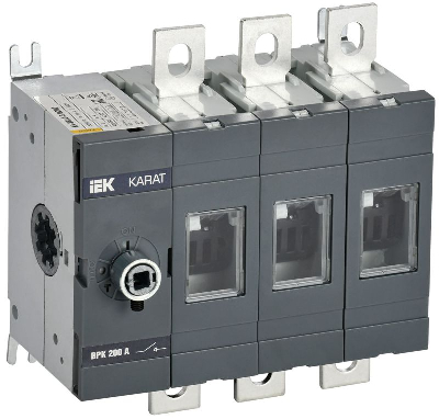 Выключатель-разъединитель ВРК 3п 200А без рукоятки KARAT IEK KA-VR10-3-0200