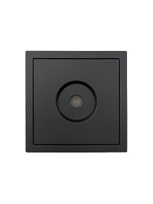 Розетка ТВ оконечная СП ZIMA IP20 черн. бархат LEZARD 704-4288-130