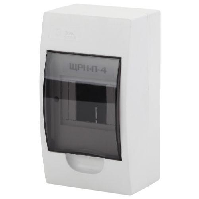 Бокс навесной ЩРН-П-4 4мод. IP41 пластик SIMPLE NO-box_simple-plastic_4_surface BOXS04 Эра Б0041521