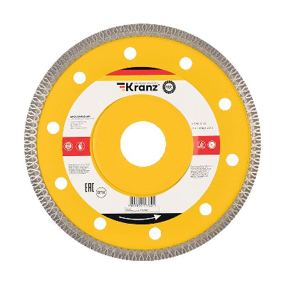 Диск отрезной алмазный ультратонкий 125х22.2мм Kranz KR-90-0141