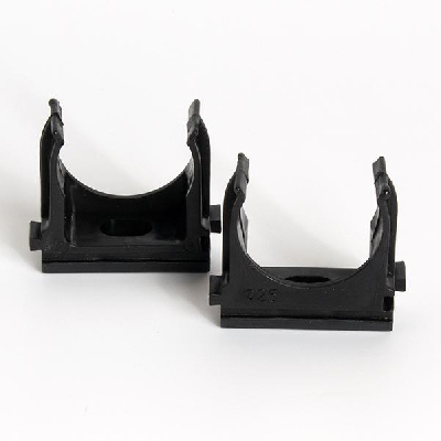 Держатель для труб (клипса) d25мм черн. (уп.100шт) TOKOV ELECTRIC TKE-LC-25-C05/100