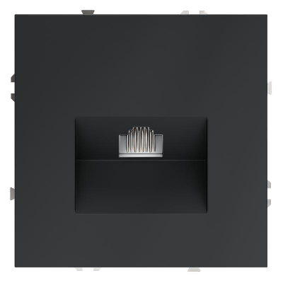 Розетка компьютерная 1-м СП S70 RJ45 кат.6 механизм графит Voltum VLS060107
