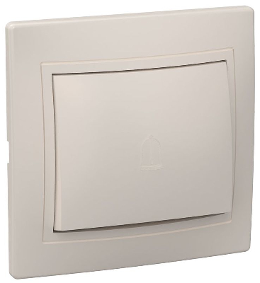 Переключатель проходной 1-кл. СП Кварта 10А IP20 ВСп10-1-0-ККм крем. GENERICA EVK12-K33-10-DM