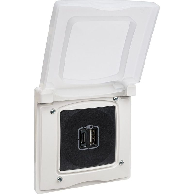 Рамка 1-м СП Etika IP44 с защ. крышкой бел. IEK 672550