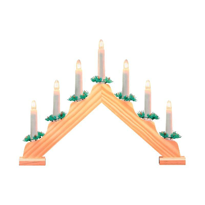 Светильник светодиодный Holiday Новогодняя горка 7х0.1Вт тепл. IP20 элементы питания в компл. GAUSS HL020