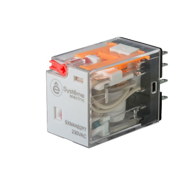 Реле 6А 4CO 230В AC тест кнопка LED SE SXM4AB2P7