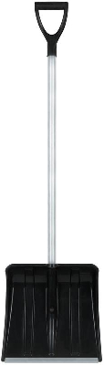 Лопата для уборки снега "SnowКРИСТАЛЛ" 365х380х1330мм алюм. черенок; пластик. 68102