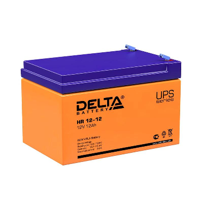 Аккумулятор UPS 12В 12А.ч Delta HR 12-12