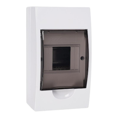 Бокс модульный накладной PDB/W 1004 WH (ЩРН-П- 4) IP41 пластик. JazzWay 5071643