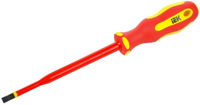 Отвертка диэлектрическая SLIM SL6.5х150 Т2 ARMA2L 5 IEK A2L5-SC31-T2-SL-65-150