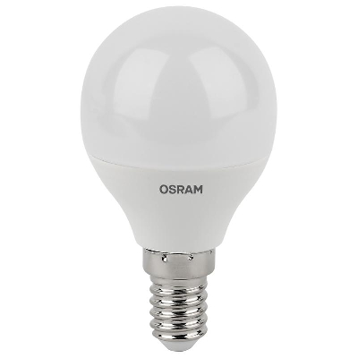 Лампа светодиодная LED Antibacterial 5.5Вт P шар матовая 4000К нейтр. бел. E14 470лм 220-240В угол пучка 200град. бактерицидн. покрыт. (замена 50Вт) OSRAM 4058075561618