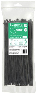 Стяжка кабельная 250х4.8 черн. (уп.100шт) SE IMT25048B