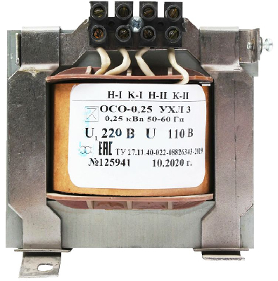 Трансформатор ОСО-0.25 УХЛ3 220/110. IP00 Электротехник ET006605