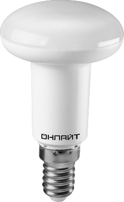 Лампа светодиодная 61 142 OLL-R50-5-230-6.5K-E14 5Вт 6500К холод. бел. E14 500лм 176-264В ОНЛАЙТ 61142