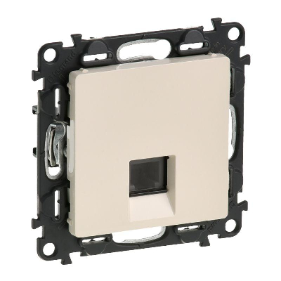 Розетка телефонная 1-м Valena Life RJ11 с лицев. панелью механизм сл. кость Leg 753538