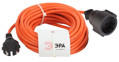 Удлинитель-шнур 1х20м без заземл. 6А IP20 UPx-1-2х0.75-20m ПВС 2х0.75 (бухта) Эра Б0043037