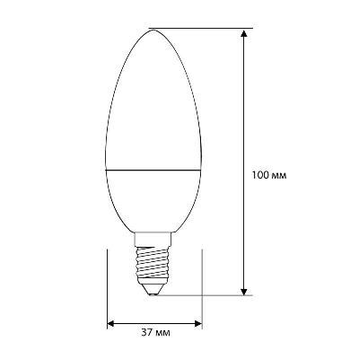 Лампа светодиодная LED-C35-7W-E14-4500K "Свеча" 172-265В Ergolux 12135