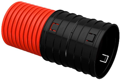 Труба гофрированная двустенная ПНД жесткая d200мм (уп.6м) ELASTA IEK EA-TG13-2-1-2-200-006-K04