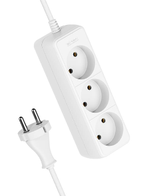 Удлинитель 3х3м без заземл. 16А IP20 ПВС 2х1.5 КОСМОС YKsm3m-3g(K)