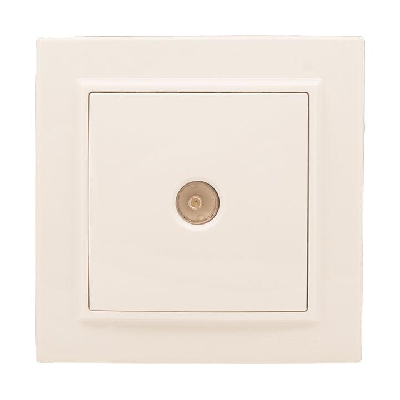 Розетка телевизионная TV 1-м СП Минск 5-862МГц 75Ом беж. EKF ERA00-027-20