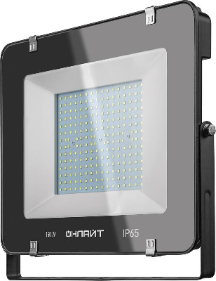 Прожектор светодиодный 14 344 OFL-150-6.5K-BL-IP65-LED 150Вт 6500К IP65 12000лм черн. ОНЛАЙТ 14344