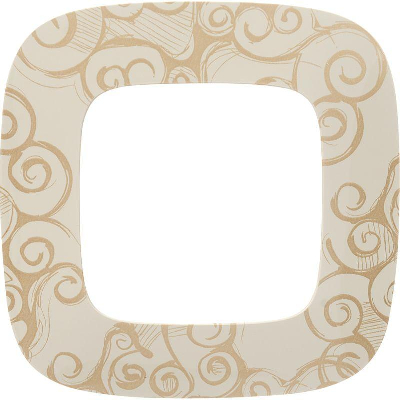 Рамка 1-м Valena Allure универсальная нарцисс золото Leg 754351