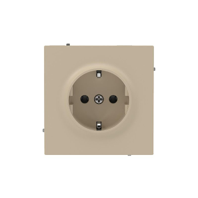 Розетка силовая KANT 2P+E без шторки ванильн. марципан DKC 7015033