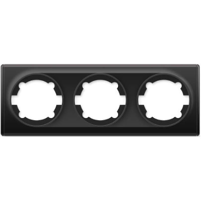 Рамка 3-м Florence черн. 1E52301303 OneKeyElectro 2172830