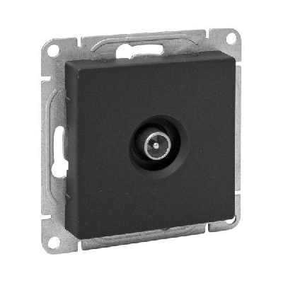 Розетка телевизионная оконечная TV СП Эпика механизм черн. EKF UP1-SOB-TV-3