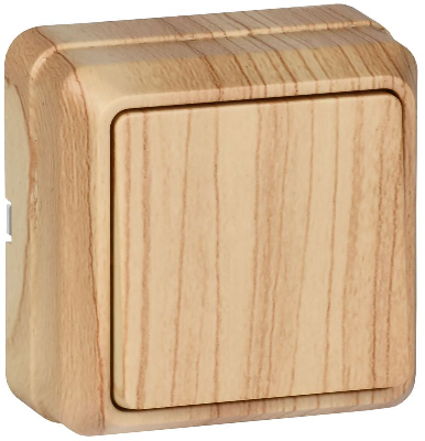 Выключатель 1-кл. ОП Октава 10А IP20 ВС20-1-0-ОС сосна GENERICA EVO10-K03-10-DC