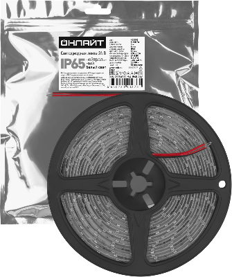 Лента светодиодная 90 673 OLS-2835W120-9.6-IP65-24V (уп.5м) ОНЛАЙТ 90673