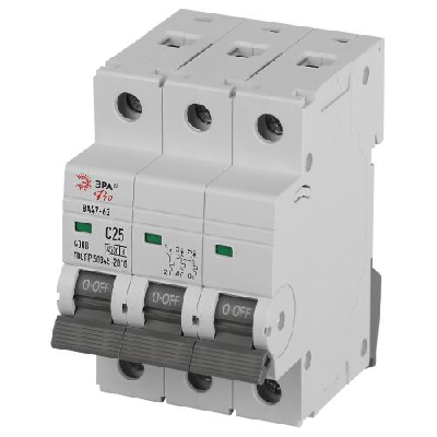 Выключатель автоматический 3п C 25А 4.5кА ВА47-63 PRO ЭРА Б0059439