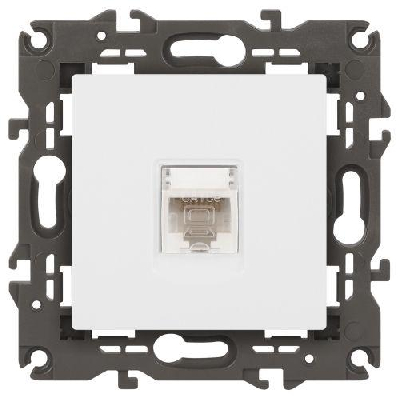 Розетка компьютерная Elegance 14-3107-01М RJ45 матов. бел. Эра Б0065763