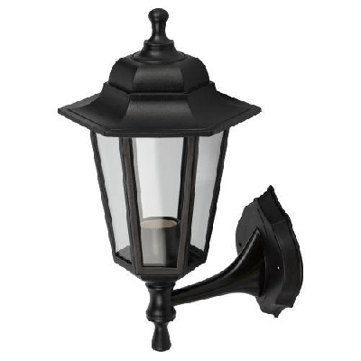 Светильник садово-парковый "Леда1" НБУ 06-60-001 настенный шестигран. черн. Эра Б0048114