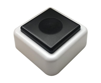 Кнопка звонка (выключатель для бытовых электрич. звонков) МОНОМАХ ВЗ1-01 черн.