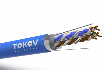Кабель витая пара F/UTP 4х2х23AWG(0.57мм) кат.6 PVC indoor Fluked tested 305м (м) PRO TOKOV ELECTRIC TKP-C08-F/UTP-42-6-305