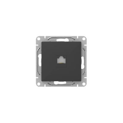 Розетка компьютерная СП Эпика RJ45 кат.5 механизм черн. EKF UP1-SOB-RJ45-5