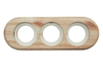 Рамка 3-м ретро пластик. карельская сосна Bironi BF1-630-13/PL