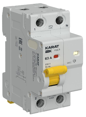 Устройство защиты от дугового пробоя (УЗДП) 1P+N 63А KARAT IEK KA-DP10-1-063