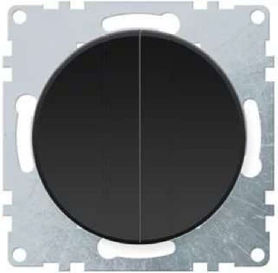 Выключатель 2-кл. СП Florence 10А IP20 механизм черн. (1E31501303) OneKeyElectro 2172822