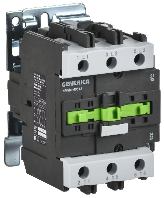 Контактор КМИе-49512 95А 230В/АС3 1НО 1НЗ GENERICA KKME41-095-230-11