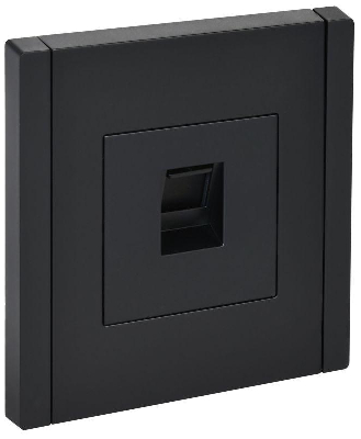 Розетка компьютерная RJ45 кат.5E FORTE&PIANO FP132 черн. IEK FP-K10-1-K02