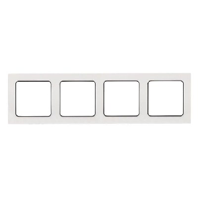 Рамка 4-м Стокгольм бел. с линией цвета черн. PROxima EKF EZM-G-305-20