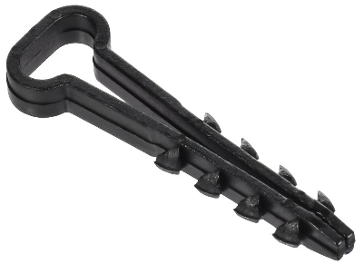 Дюбель-хомут 10х5мм для плоского кабеля нейлон черн. (уп.100шт) GENERICA UDH14-10-05-100-K02-G