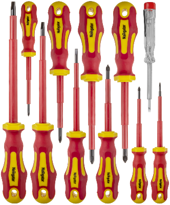 Набор отверток диэлектрических NHT-Otd01-H11 (11шт) Navigator 95262